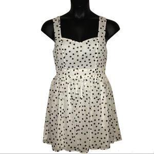 Black and White Polka dot Fit & Flare Dress
